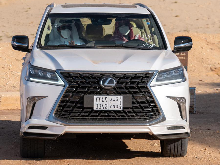 The car rode by prince of Saudi Arabia